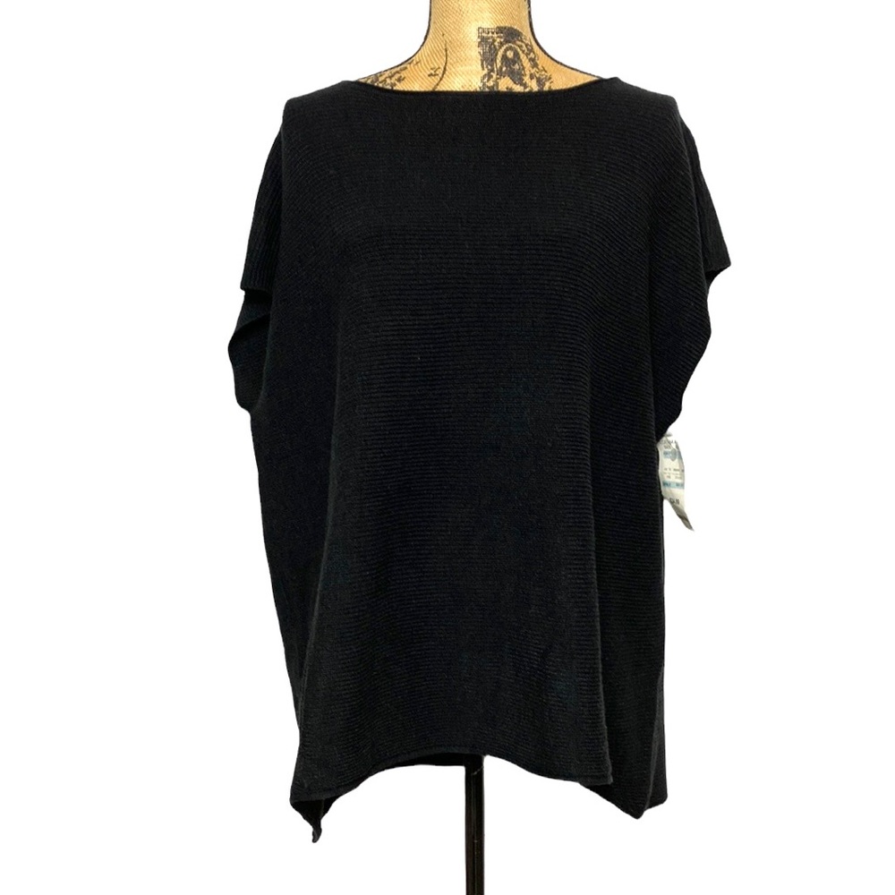 NWT Black Knit Sleeveless Pullover Top XS